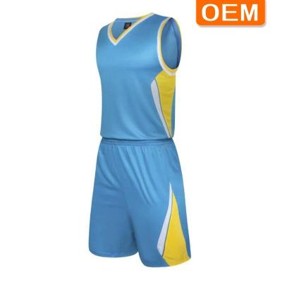 China Fashion Breathable Wholesale Custom Men's Authentic Chinese Basketball Uniform Sets Clothing Design Cheap Basketball Tank Top Uniform for sale