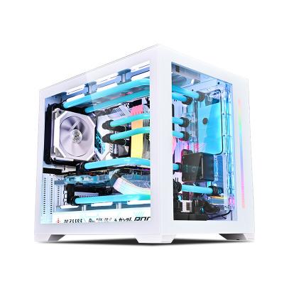 China 2022 Computer Case ATX Computer Case 2022 Last Side Mechanical Acrylic White Transparent Dynamic Room O11 Room Computer Case for sale