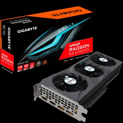 China PC Gaming Graphics Card AMD RX6700XT EAGLE OC 12G GDDR6 Desktop Graphics Card High End Graphics Card That Supports Mining for sale