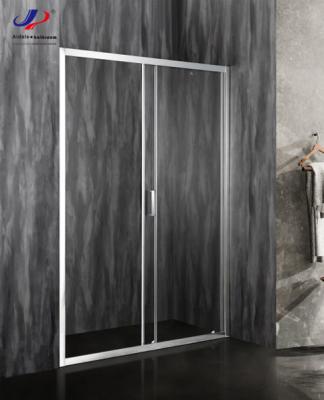 China 5/6mm Sliding Glass Shower Doors 120*190cm Size Tempered Glass Aluminium Frame for sale