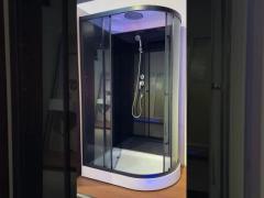 4mm Sliding Open Shower Glass Cabinet For Bathroom