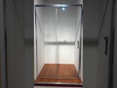 6mm Tempered Safety Glass in Chromed Aluminium Frame Glass Shower Enclosures