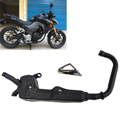 China High Quality OEM Motorcycle Exhaust Stainlsess Exhaust Pipe CB190R Motorcycle Engine Spare Parts Body Steel System for sale