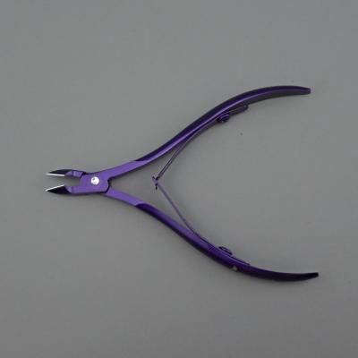 China Diamond Nail Scissors Personal Care Colorful Stainless Steel Nail Care Tools and Cuticle Nippers Nail Pliers Manicure Pedicure Callus Remover Cuticle Nai for sale