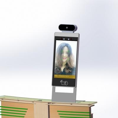 China SIBO 8 Inch Temperature Scanning Facial Recognition Kiosk Tablet With NFC Reader And Door Control for sale