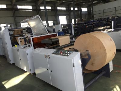 China square bottom paper bag making machine with pp window for sale