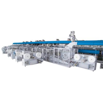 China Non Woven Fabric Disposable Automatic Baby Diaper Making Machine Adult Diaper Making Machine for sale