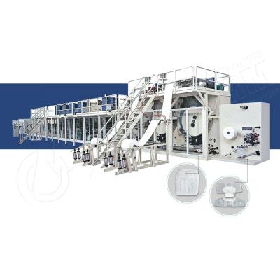 China Non Eco-friendly Diaper Woven Fabric Diaper Machine Baby Diaper Machine Production Line for sale