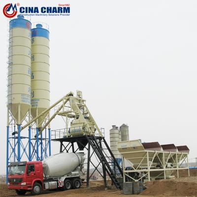 China HZS75 Concrete Mixing Building Industry Construction Machinery China Central Hopper Type for sale