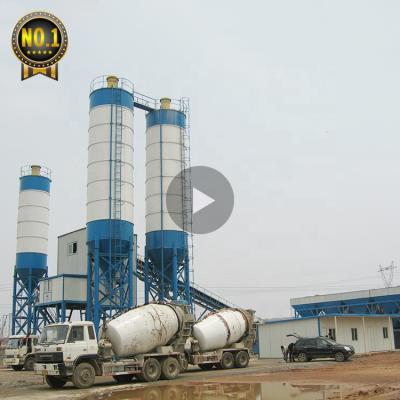 China Building Industry China Hot Sale HZS180 Stationary Automatic Control Systems Concrete Batching Factory Price for sale