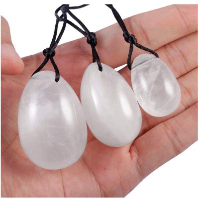 China Everyone Lover the World Crystal Rock Quartz Yoni Eggs and Beads for Kegel Exercise for sale