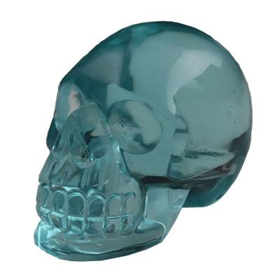 China Europe Matched Stones Carving Skull Statue, Pocket Crystal Figurine Sculpture Decoration for sale