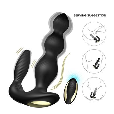 China Imperatorial rechargeable home toy 9 speeds anal vibrator rechargeable and frequency remote control massaging prostate toys for sale