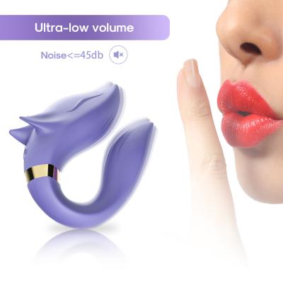 China Remote Control C Shaped G-Spot Vibrator C-Spot Massager Couple's Toy Wireless Remote Control Dual End Vibe for sale