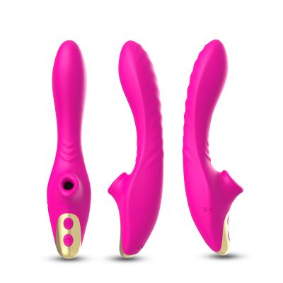 China Latest Arrival Silicone+ABS USK Nipple Sucker Clitoris Massager wieh medical grade silicone g vibrator for sale