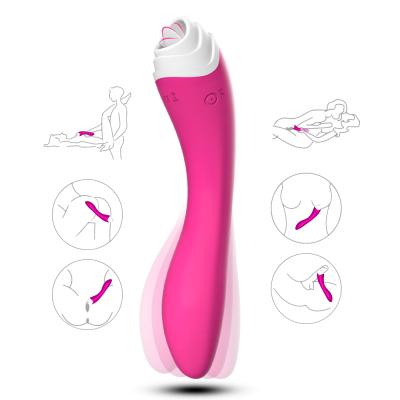 China Silicone+ABS Silicone Vivid Tongue Vibrating Clit Licking Massager Vibrator Licker and G Spot for Women Orgasm for sale