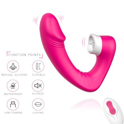 China Silicone+ABS Women's Vibrator Pleasure Stimulation Clitoral Toys For Women Suction Sucking G Spot Stimulator For Women Party Gift for sale