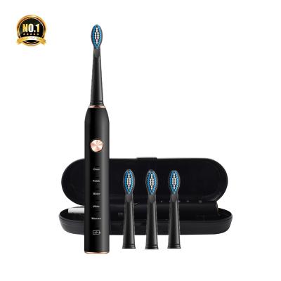 China Personalized Usb Waterproof Sonic Electric Toothbrush Rechargeable China Private Label Smart Ultrasonic Electronic Travel Adult Battery Operated for sale