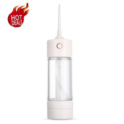 China Home Use+office+travel Irrigator USB Water Flosser Oral Wireless Rechargeable Advanced Water Flosser Manual Water Flosser 2021 for sale