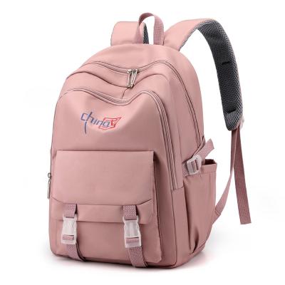 China Waterproof Lightweight School Bag Hot Selling Pure Color Custom Design Polyester School Backpack for sale