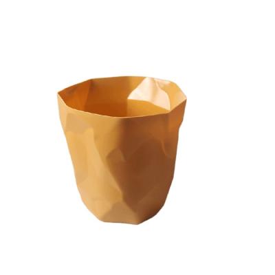 China Creative viable Nordic style trash can household kitchen living room toilet bedroom toilet drape office bathroom paper basket for sale