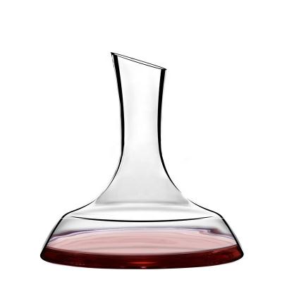 China Viable 1600 Ml Customized Hand Made Gift Crystal Glass Wine Decanter for sale