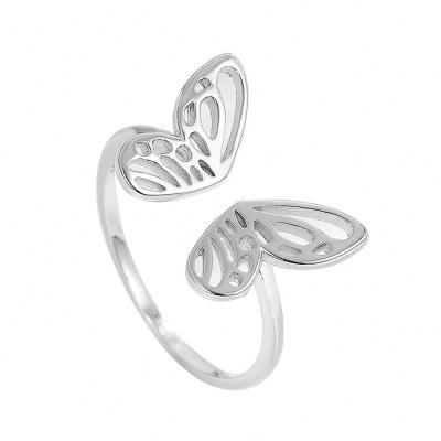 China Butterfly Casual/Sporty Open Ring Style Personality Ring Trend Index Finger Ring Korean Women for sale