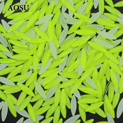 China Beads For DIY Crafts Bags AOSU Glitter 3*11mm Neon Yellow Horse Eye Crystal Rhinestone Flatback Nail Acrylic Rhinestone For DIY for sale