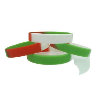 China Factory Free Sample Factory Free Sample White Wrist Band Custom Silicone Logo Silicone Wristband for sale