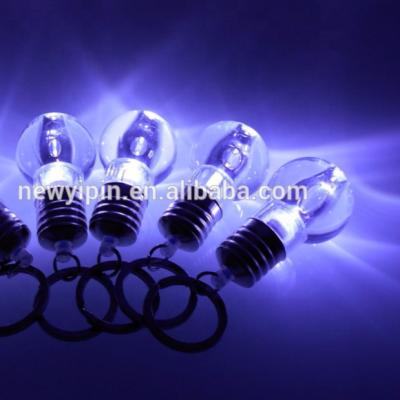 China PS 7 Kinds of Different Colors Flash LED Lights Mini Bulb Torch Key Chain Keychain for sale