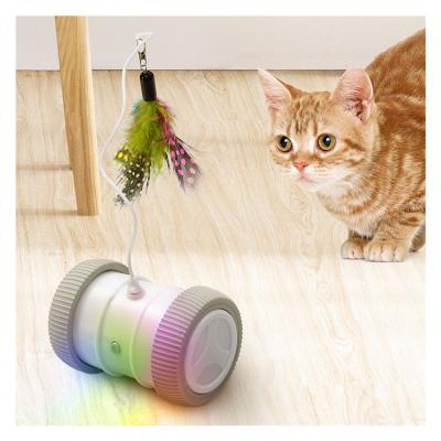 China Double Mute Viable Cat Stick Interactive Automatic Funny Funny Cat Stick Toy Color Bite-Resistant Cat Stick Funny for sale