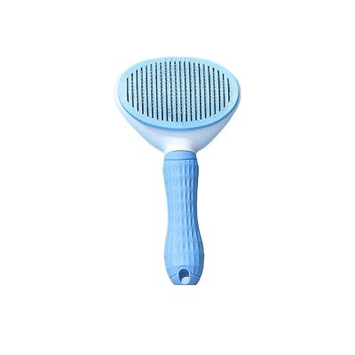 China Durable Pet Self-clean Comb Multicolor Optional Pet Cleaning Comb Multicolor Optional for sale