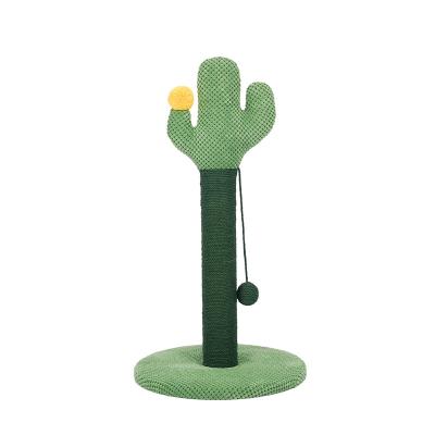 China Viable Cat Scratcher Climbing Sisal Rope Cat Scratcher Tree Cactus Cat Fun Toy for sale