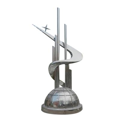 China Europe/Middle East/Indian/Chinese Large Modern Outdoor Abstract Art Stainless Steel Sculpture for sale