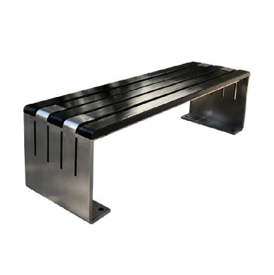 China Modern Outdoor Rail Station Furniture Long Use Stainless Steel Bench Indoor Bus Station for sale