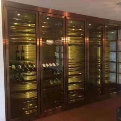 China Modern European Style Wall Mounted Metal Storage 6 Shelves Wine Rack for sale