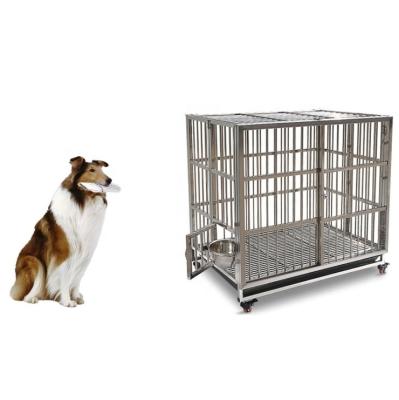 China Viable Heavy Duty Collapsible Animal Cage Steel Cart for sale