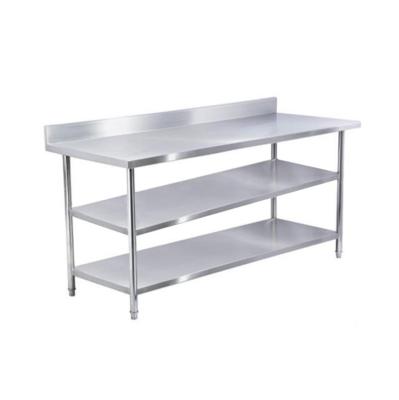 China Commercial Kitchen Kitchen Food Prep Ready Fitted Steel Working Table for sale