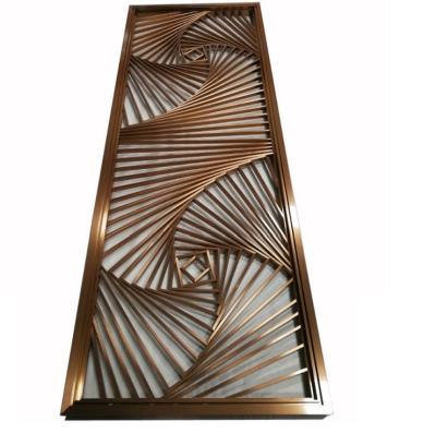 China New Stainless Steel Classic / Postmodern Movable Home Decor Room Screen Divider for sale