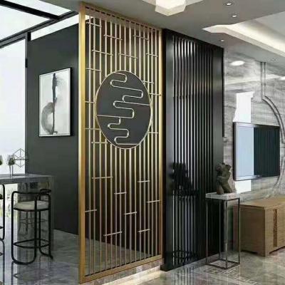 China New Classic / Postmodern TV Room Designs Hanging Screen Laser Cut Metal Room Divider Partition for sale