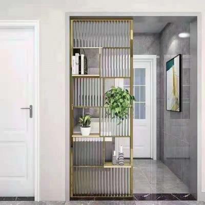 China New Classic/Postmodern Metal Handwork Gold Color Interior Wall Partition Multifunctional Dividers for sale