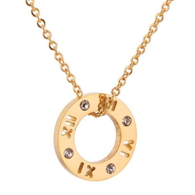 China Custom Factory Supply Hot Price FASHIONABLE Women Letter Necklace With Lucky Stones for sale