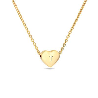 중국 TRENDY Love Lettering Customized Necklace Gold Name Chain Necklace Personalized 판매용