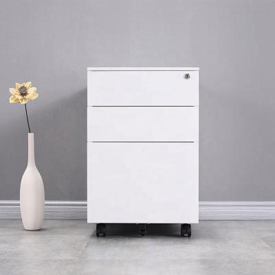 China Office Furniture 3 Drawer Professional Cheap Metal Mobile Pedestal (Height) Small Filing Cabinet for sale