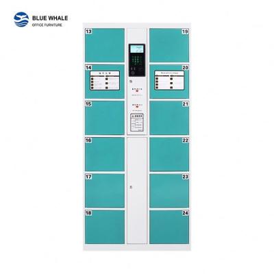 China Mordern Electronic Luggage Locker System Metal Supermarket Electronic Locker for sale