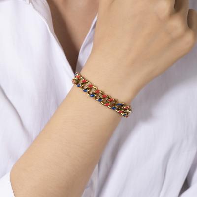 中国 Trendy New Released 2021 Jewelry Trendy For Women Stainless Steel Leather Bracelet 販売のため