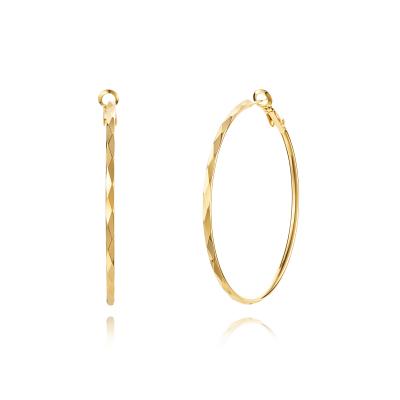 China Wholesale TRENDY 2020 Fashion Earrings Women Jewelry Charm Design Minimalist Copper Gold Plated Circle Earrings for sale