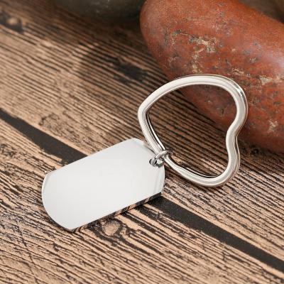 China Wholesale Customized New Designs Stainless Steel Peach Heart Soldier Key Chain zu verkaufen