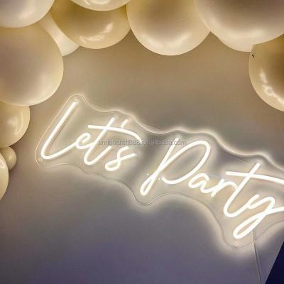 China Buildings AC Happy Birthday Bar Party Decorations Angel Wings Logo Neon Lights Words Led Neon Sign Custom Made For Wedding Decoration for sale