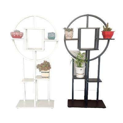 China Wholesale modern jingqi indoor wedding display living room decoration metal pedestal plant flower pots shelf stands for sale